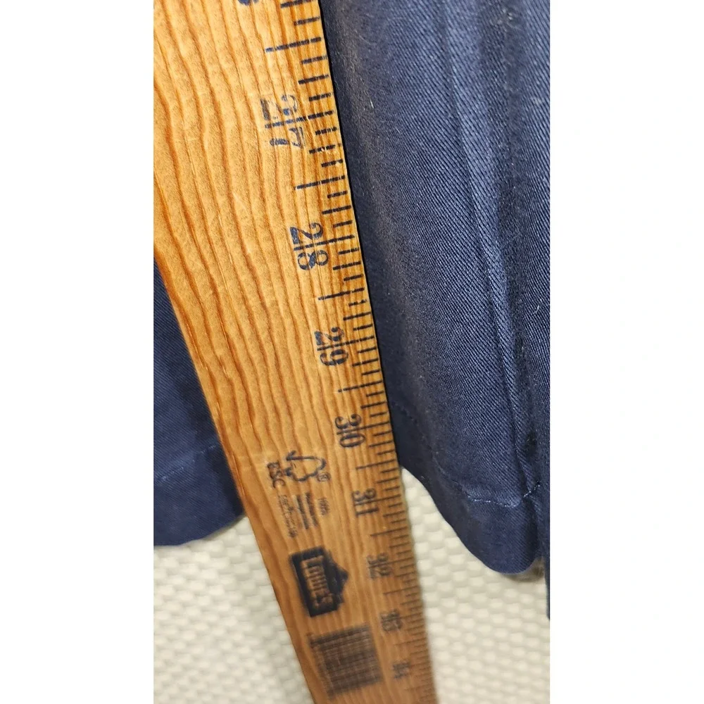 GRAHAM LUXE Navy Blue Chino Stretch Pants Mens Size‎ 36 x 32 Flat Front
